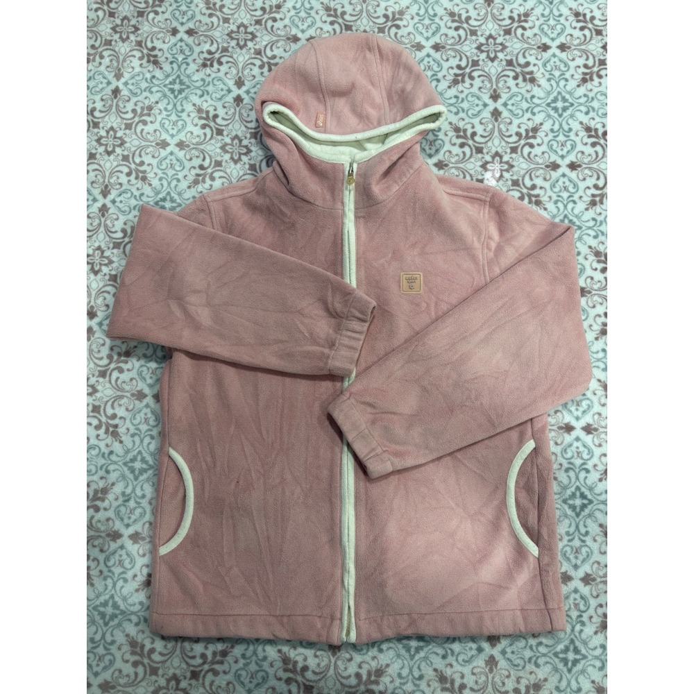 Asics Sport Mens Pink Full Zip Fleece Hoodie Jacket Size 100 Large Korea